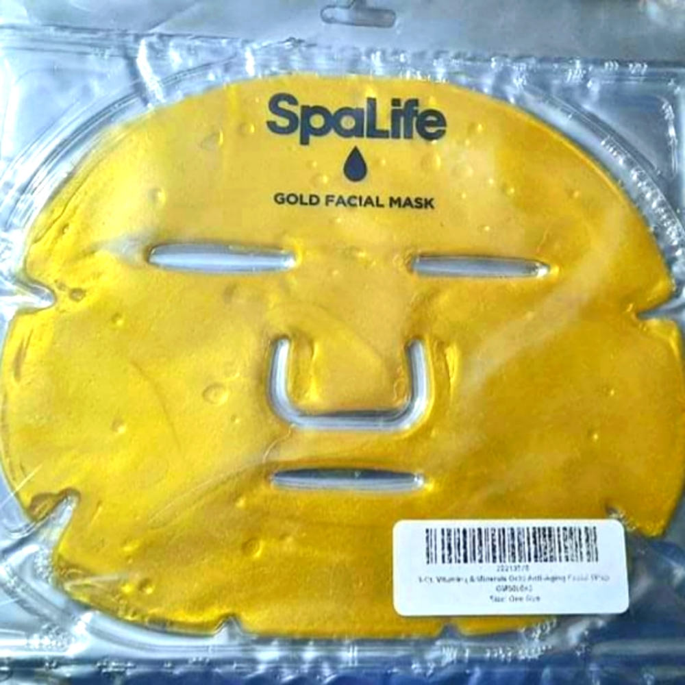 24k SPA LIFE MASKS-(3pk) HYALURONIC ACID ESSENCE: